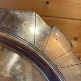 Elegant Art Deco silver-plated metal serving tray, double hallmarked