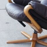 Relaxation armchair & Ottoman Scandinavian design Sweden 1960s