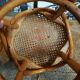 Pair of curved wooden stools
