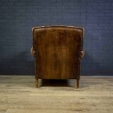 Vintage sheep leather clubchair