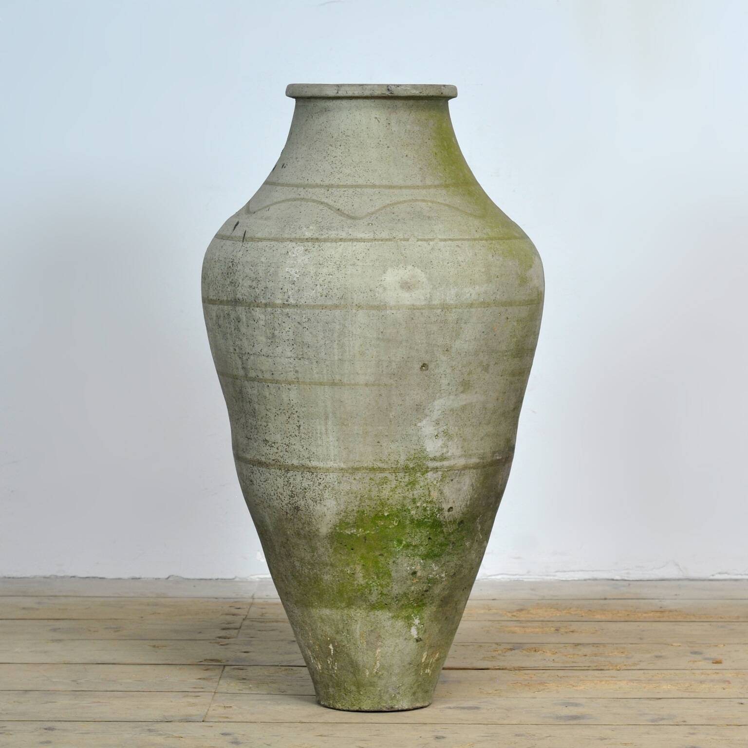 Large Turkish stone olive oil jar