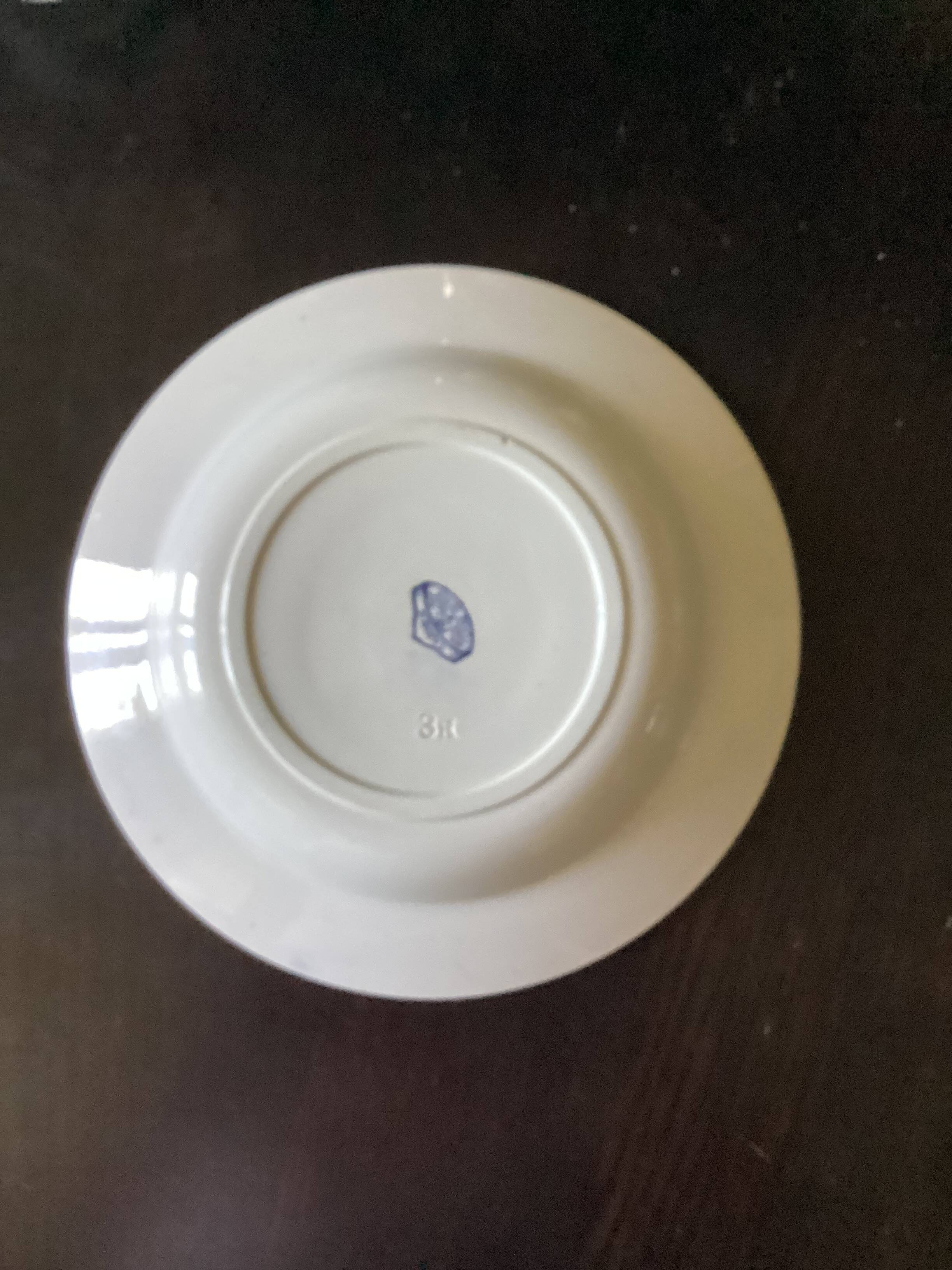 19th century Carmen iron earth soup plate dimensions: diameter -24 cm