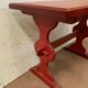 20th century patinated fir bistro or garden table