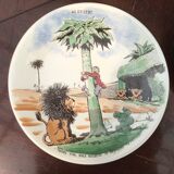 4 Assiettes parlantes illustrées par Benjamin Rabier