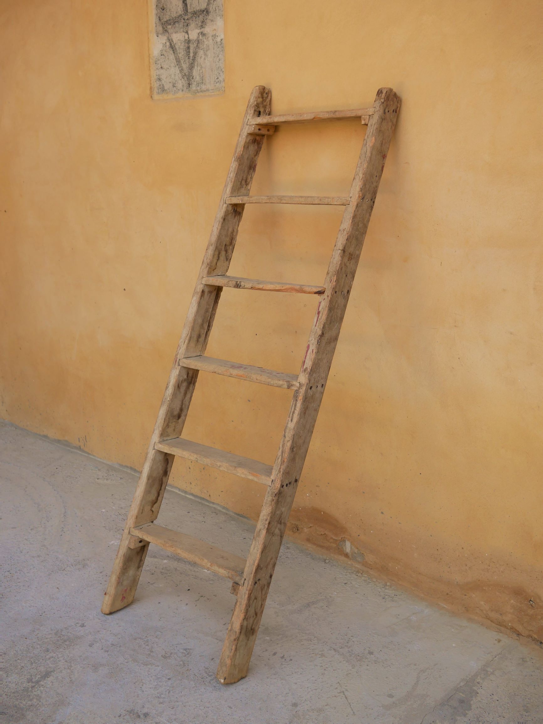 Vintage wooden farm ladder
