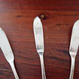 Christofle - Set of 3 fish knives, Spatours model, in silver-plated metal