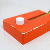 Vintage lamp in orange metal