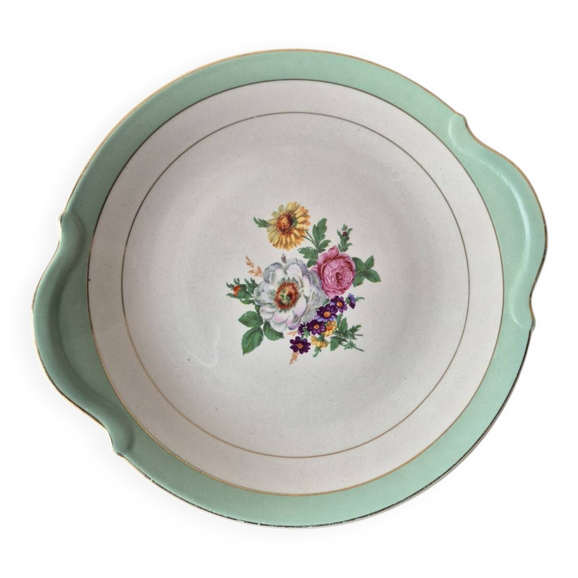 Vintage round serving dish