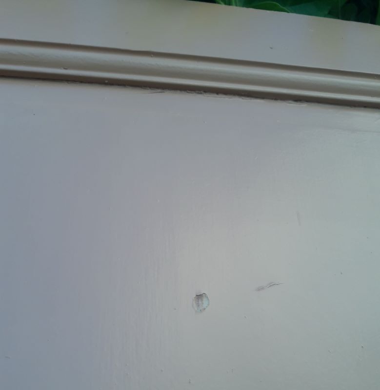 Communication door 199x82,8cm old molded