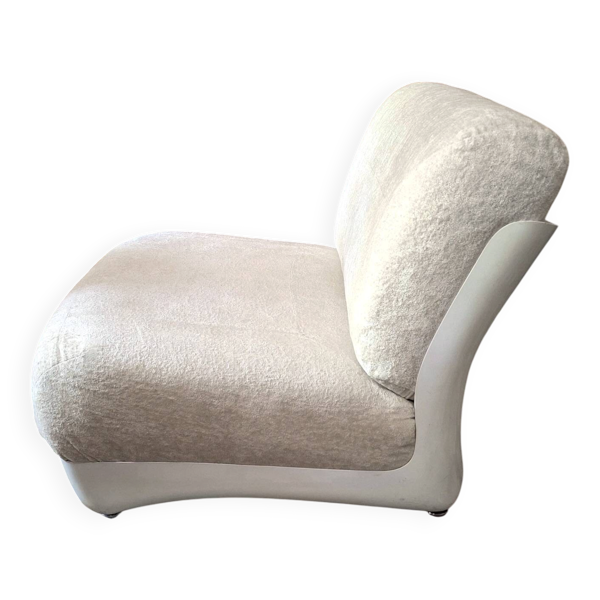 Chaise longue en fibre de verre italienne après Mario Bellini, années 1960.