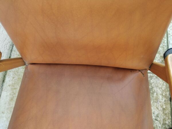 Paire de fauteuil vintage année 50 60 pieds compas scandinave