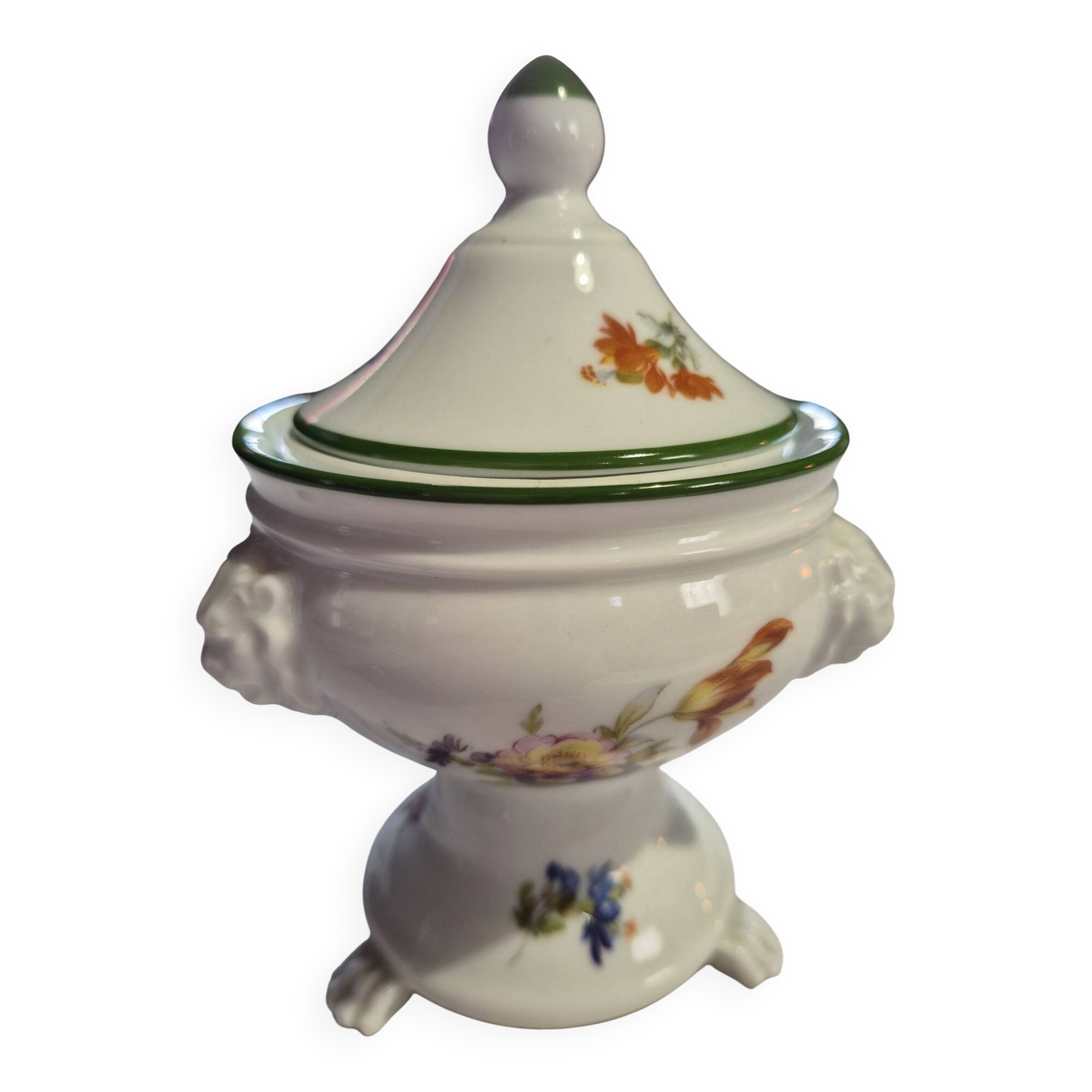 Sugar bowl chestnut Limoges