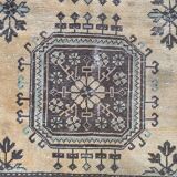 Distressed turkish runner 350x75 cm wool vintage tribal rug