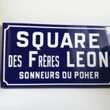Plaque de rue émaillée