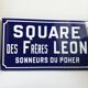 Enamelled street plate