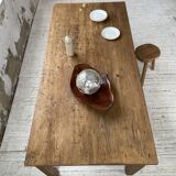 Farmhouse table in elm and pine 2m