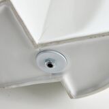 Perdomello 70 White Ceramic Hemisphere Lamp, 1970s