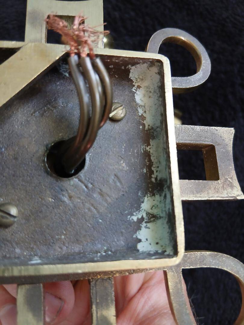 bronze and glass wall light Jules Leleu Art Deco