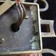 bronze and glass wall light Jules Leleu Art Deco