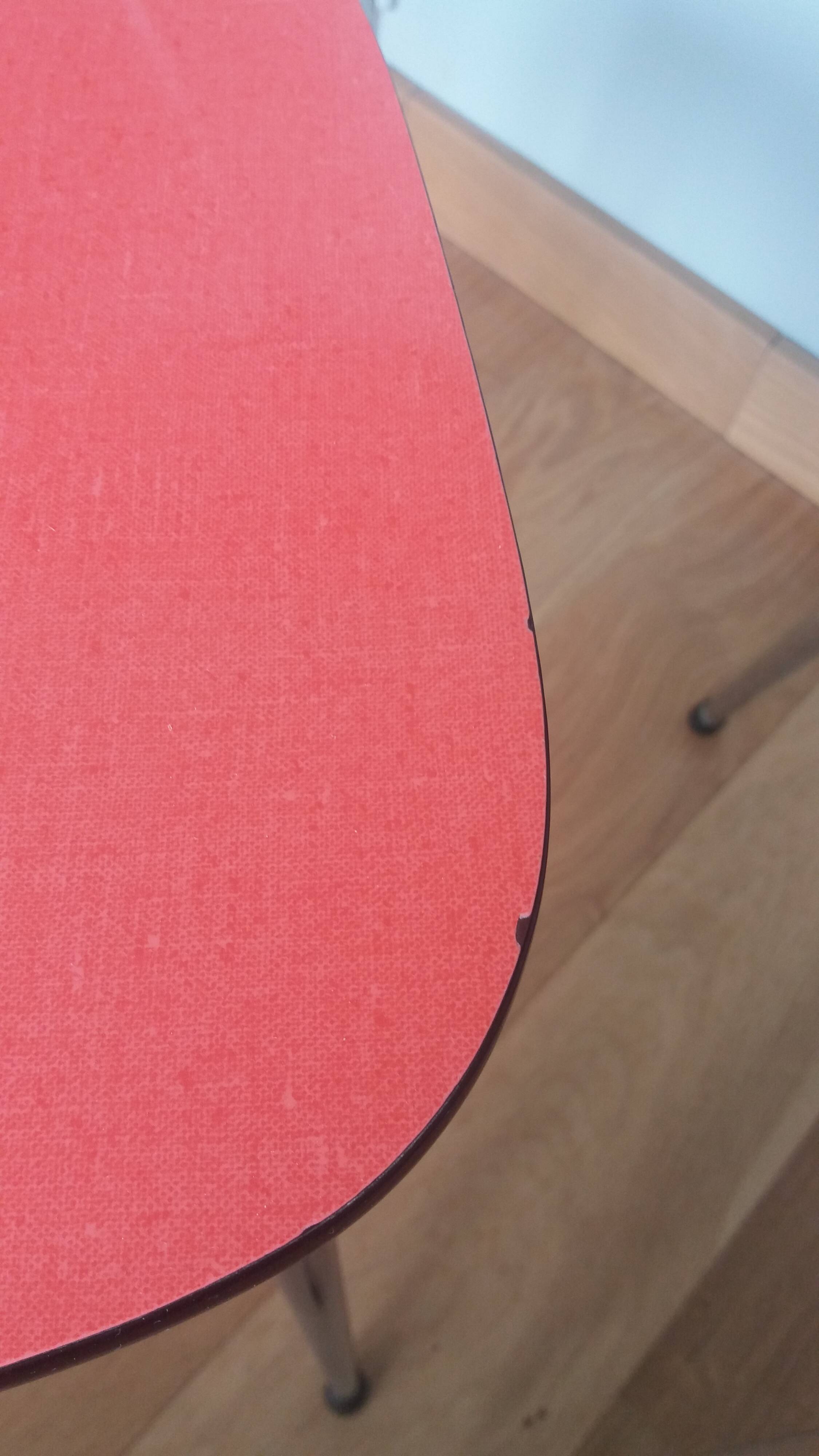 Chaises en formica et métal chromé