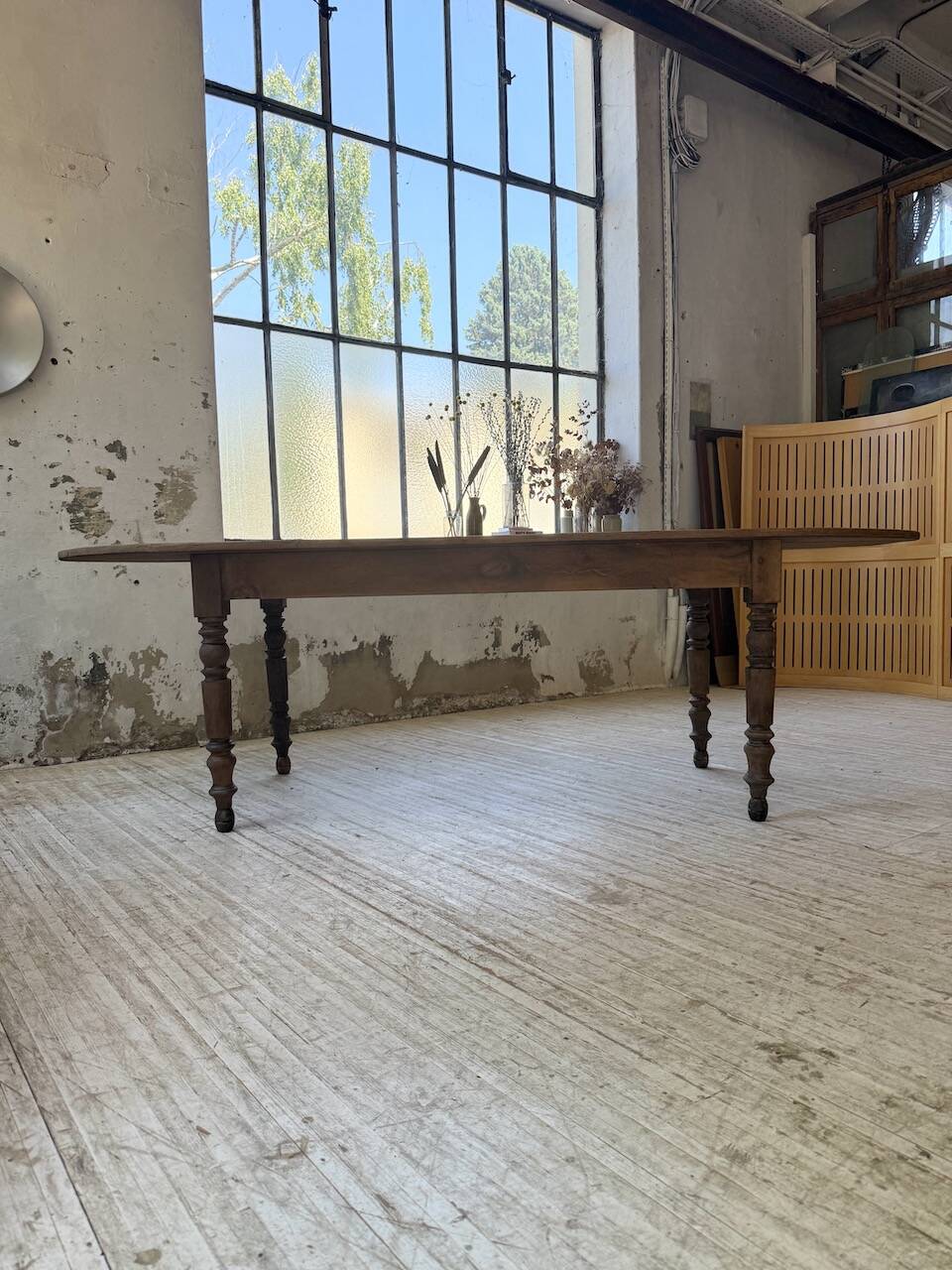 Oval farmhouse table 250cm pine