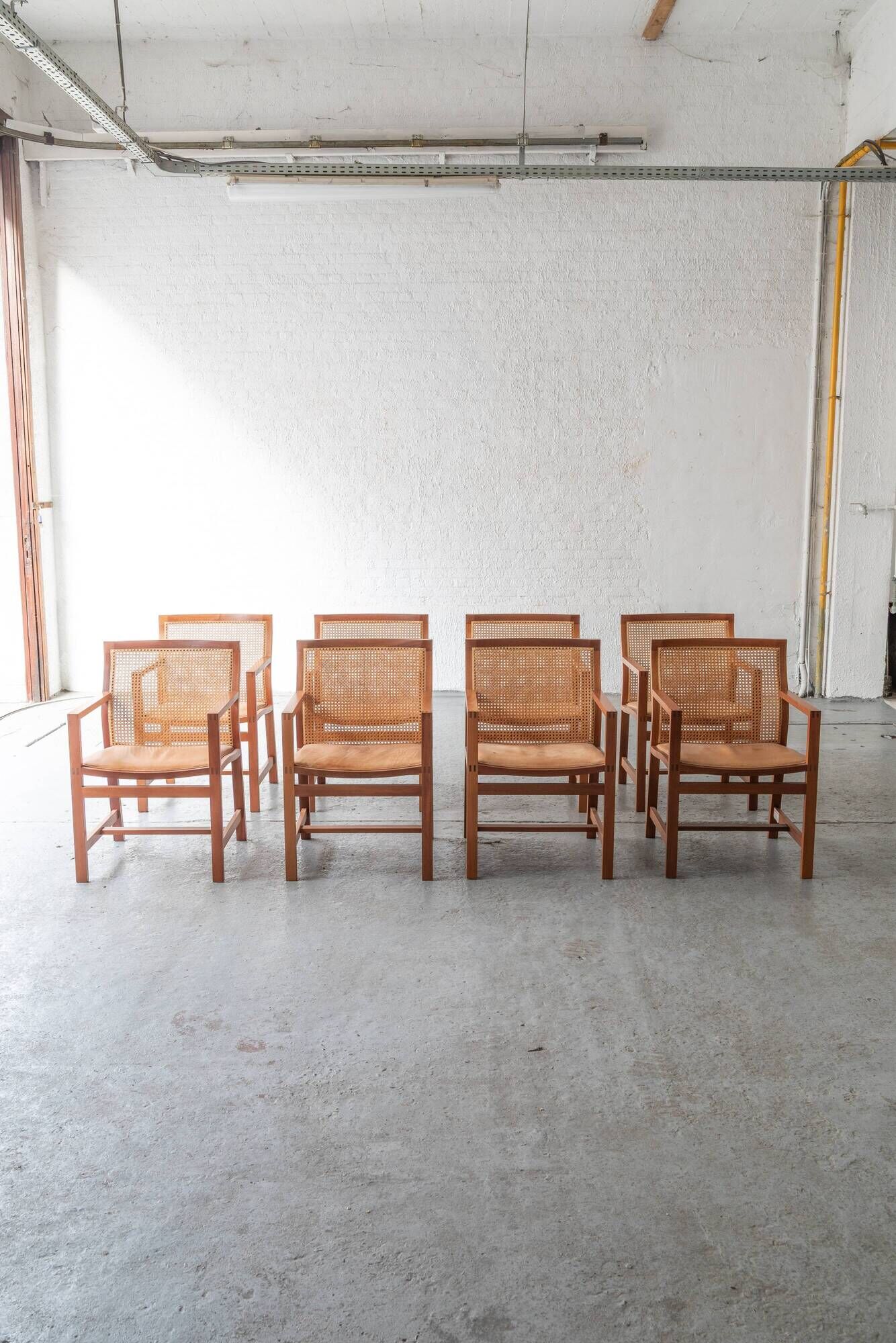 Set of 8 'King series' dining chairs by Rud Thygesen & Johnny Sørensen