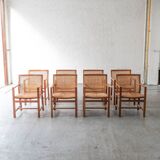 Set of 8 'King series' dining chairs by Rud Thygesen & Johnny Sørensen
