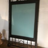 Turned wood mirror 54x95cm