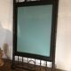Turned wood mirror 54x95cm