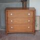 Wooden commode with 3 drawers, storage unit, antique, Art Deco