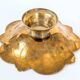 Brass Footed Bowl | Antique Art Nouveau Floral Motif