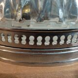 Ceiling lamp molded glass base chromed metal dp 012325