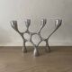 Vintage aluminium cast iron candlestick