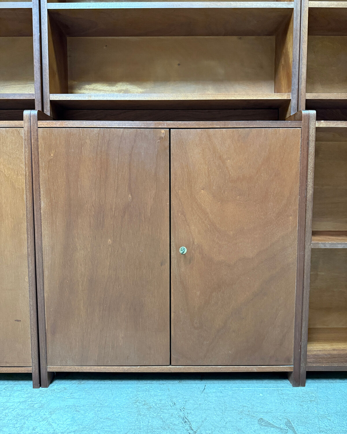 Vintage teak library from the 1960s.