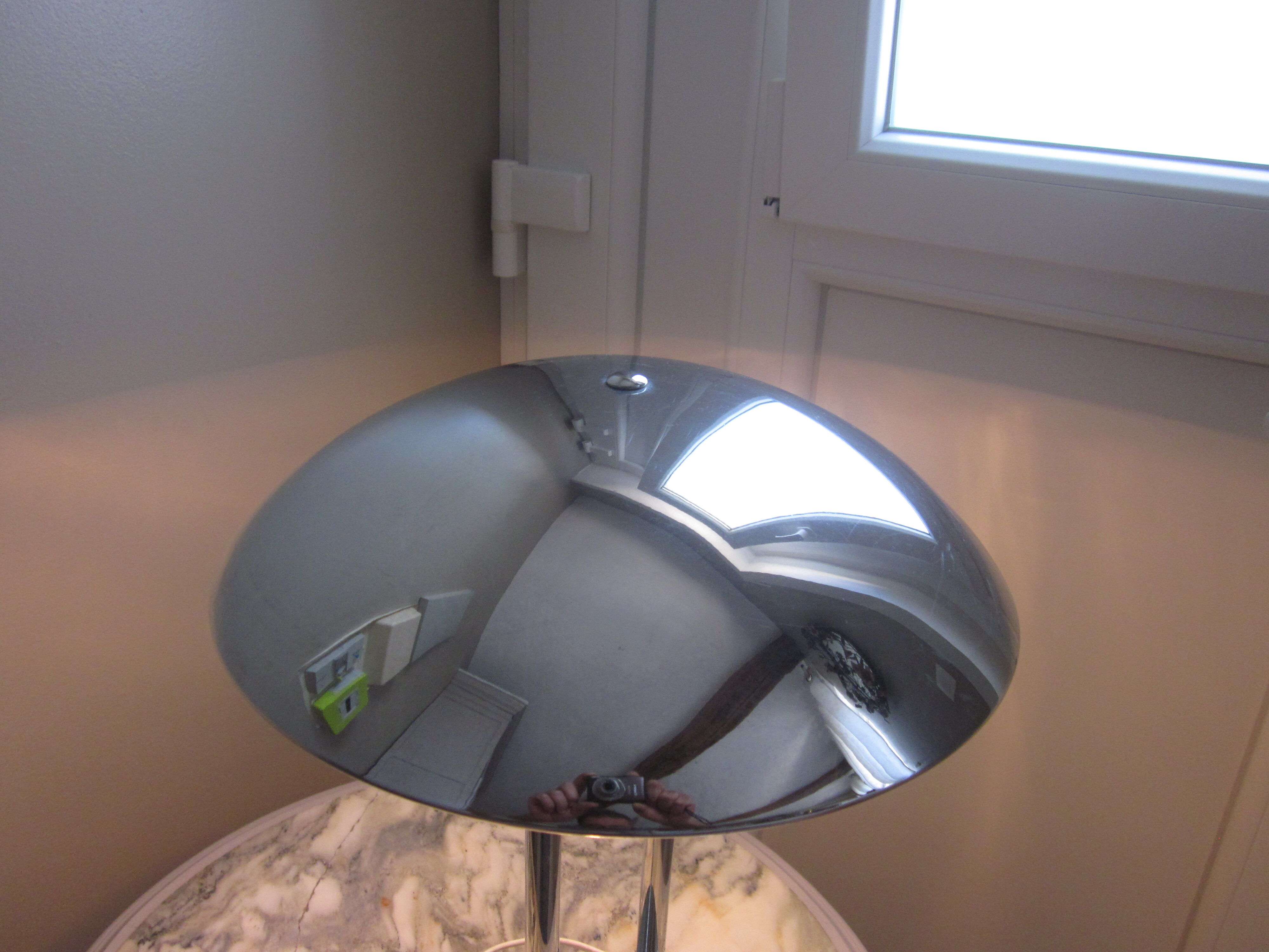 Chrome desk lamp