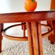 70s rattan coffee table
