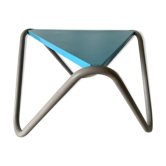 Vintage blue metal coffee table