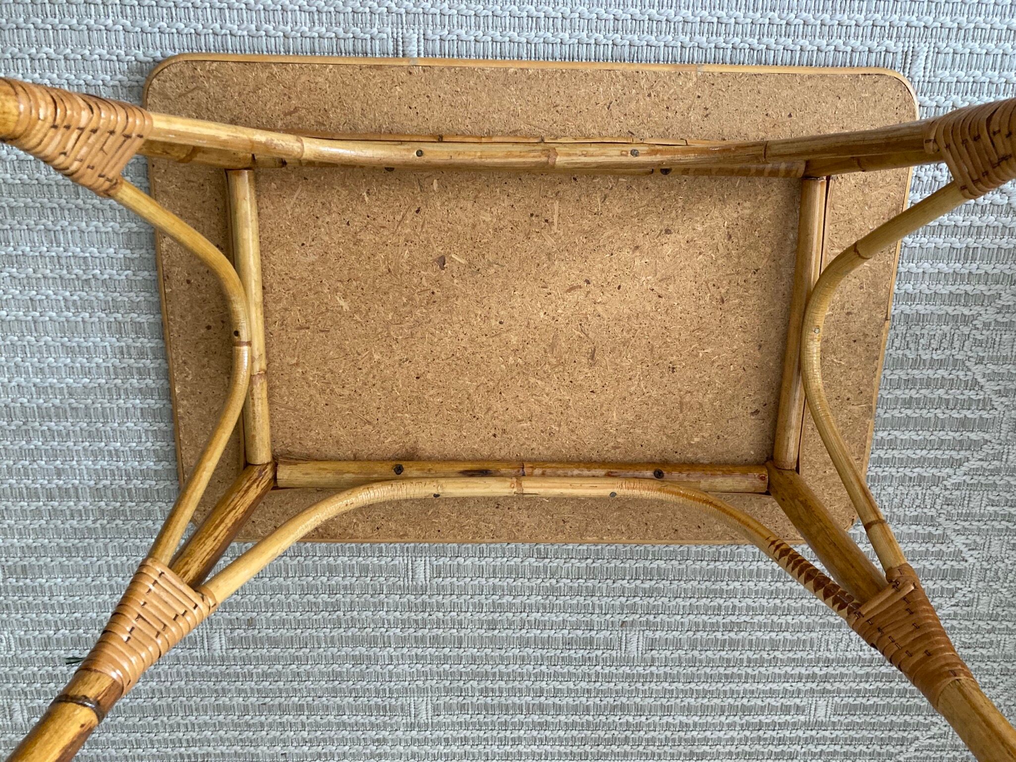 Vintage rattan coffee table