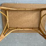 Vintage rattan coffee table