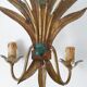 Pair of vintage reed sconces 1970