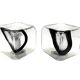 Fratelli Toso, Pair of Murano blown glass lamps, F.lli Toso, Murano Italy 1970s
