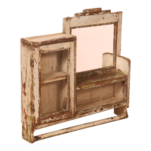 Ancien miroir - étagère