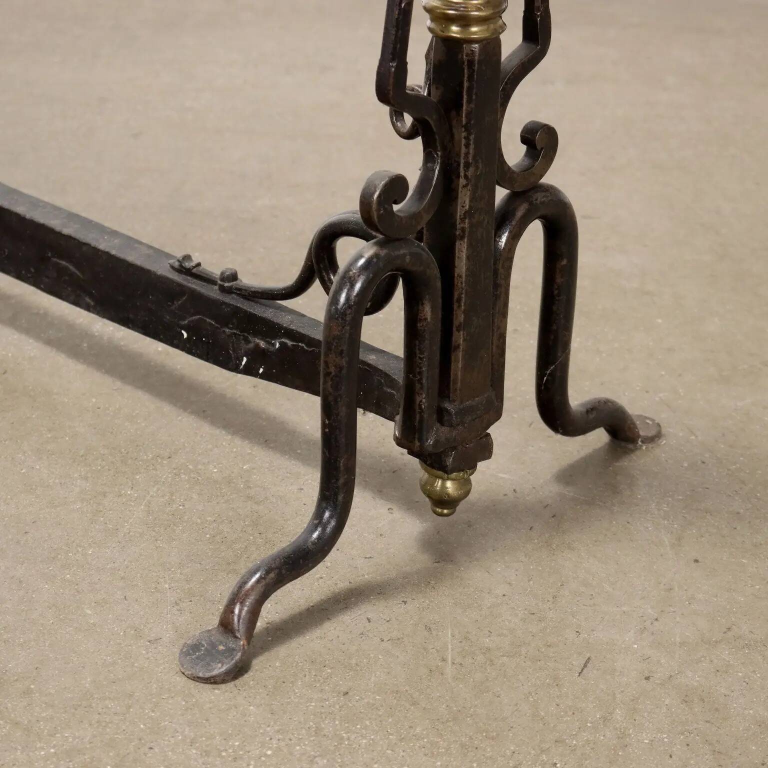 Old wrought iron fire grates, Europe, 19th-20th century