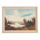 Painting „The Autumn Pond”, Scandinavian design, 1970s
