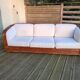 Canapé en bambou et rotin par Maugrion pour Roche Bobois