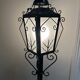 lampadaire en fer forgé 1950