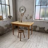Scandinavian oak and ceramic table