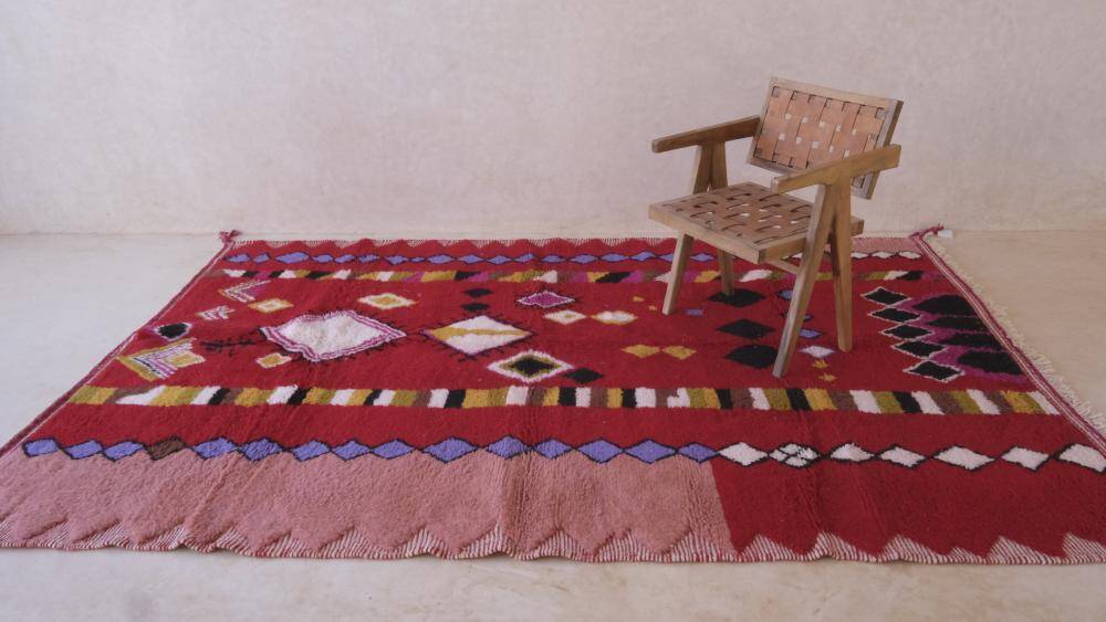 Tapis Rouge Marocain - 302 x 202 cm
