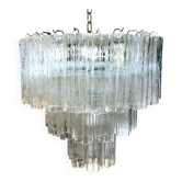 Lustre en verre de murano transparent « tronchi » d60-3l