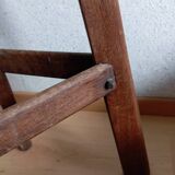 Vintage brutalist tripod high stool, 1950s